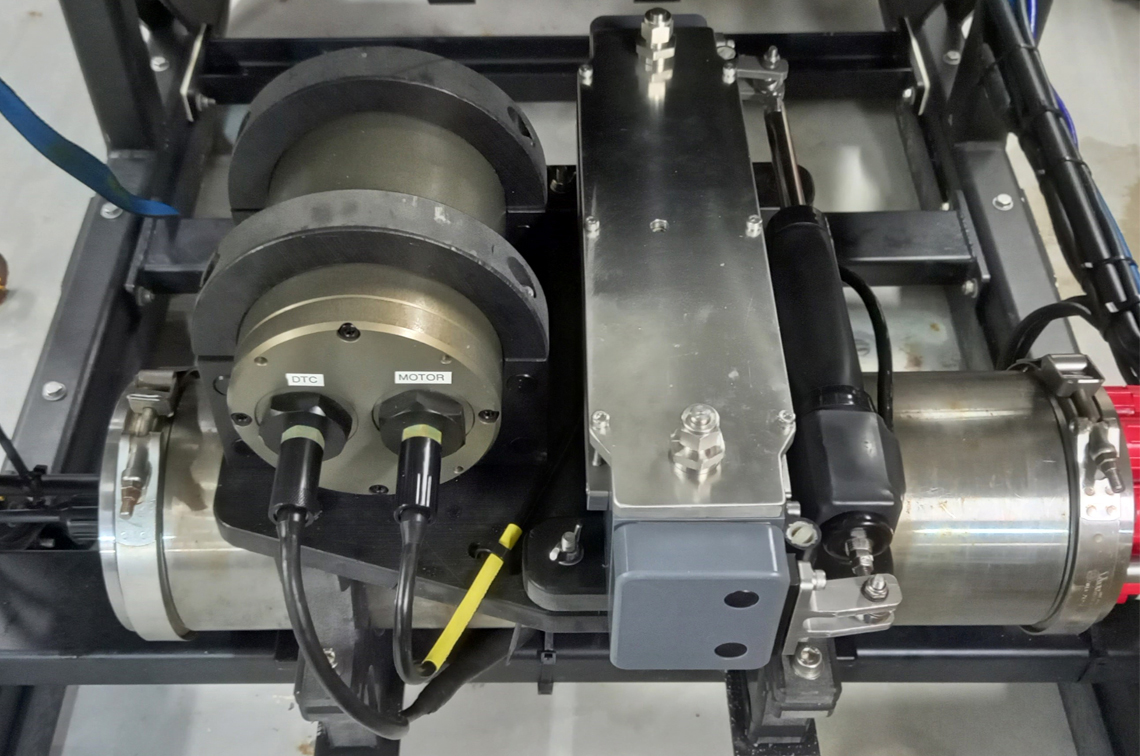 The passive eDNA sampler is attached to the deep tow camera system. Image: CSIRO-Aaron Tyndall