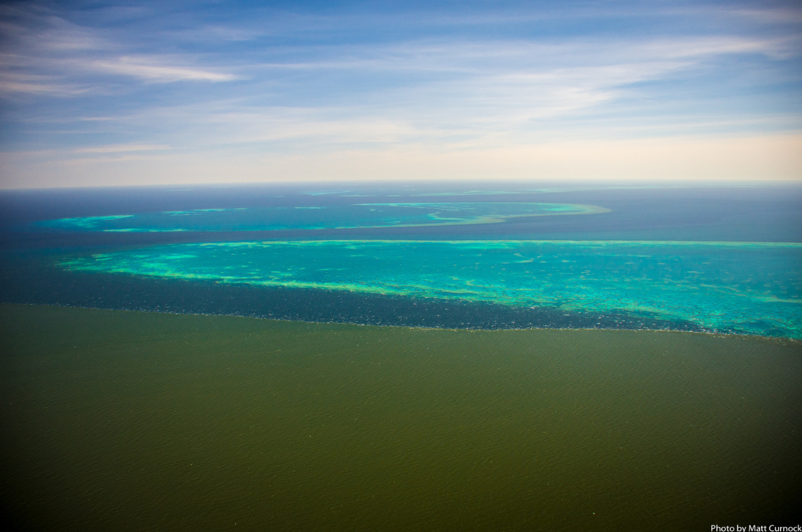 Plume front approaching Old Reef with Stanley and Darley beyond. Image: Matthew Curnock