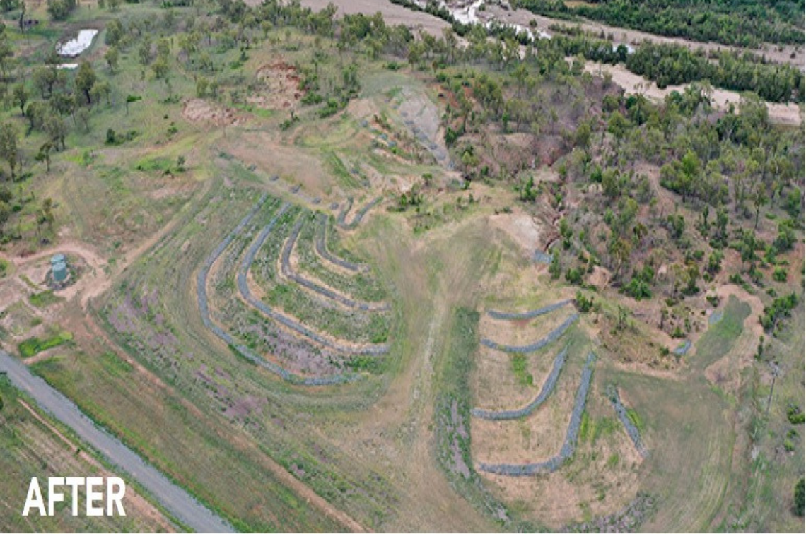 AFTER: Example of landscape repair in the Bowen catchment. Image: Courtesy of NQ Dry Tropics