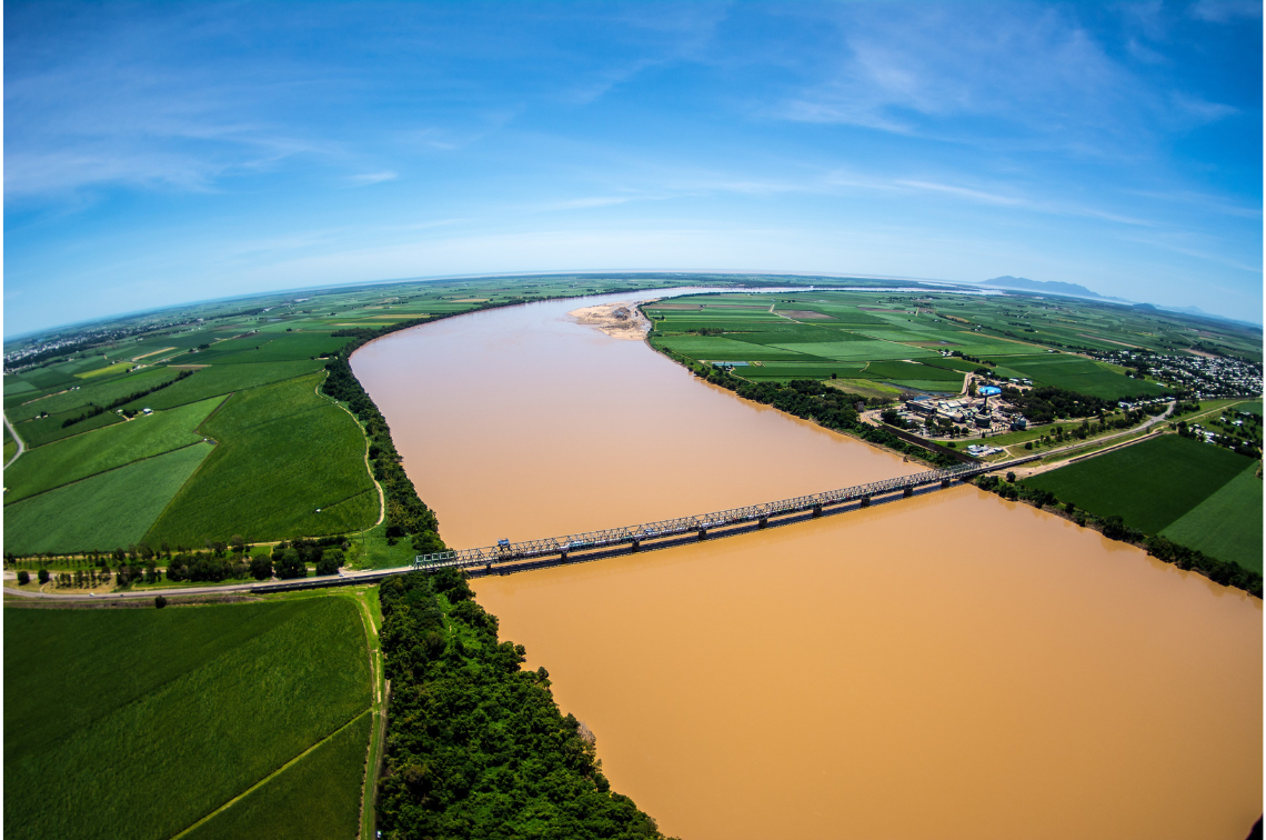 Burdekin River after heavy rainfall in 2019. Image: Matthew Curnock